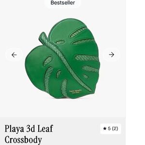 Kate Spade Playa 3-d Monstera Leaf Crossbody NWT